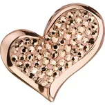 EVOLUTION GROUP CZ Zlacený stříbrný přívěšek srdce s kamínky Crystals from Swarovski® - 34184.5