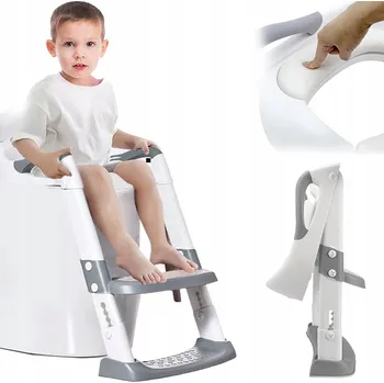 Kojenecká hygiena Dětské záchodové prkénko se zvýšenou přední částí a nastavitelnou výškou