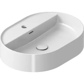 Umyvadlo Ravak Umyvadlo na desku Ceramic Slim 55x40 cm otvor pro baterii uprostřed XJX01155003
