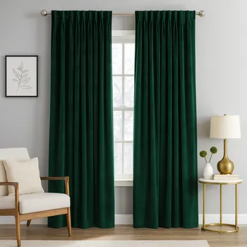 Dekorační látka Velluto 10 - tm. zelená bez obšití 150