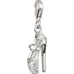 EVOLUTION GROUP CZ Stříbrný přívěsek s krystaly bílá bota - 34816.1