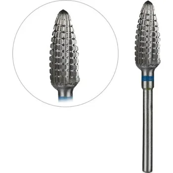 Bruska na nehty Fréza Karbidová modrá kužel střední