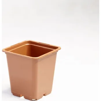 Květináč Growmarket Květináč plastový 9 x 9 x 10 cm terakota