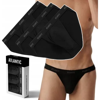 Slipy ATLANTIC 3BMP-1582 Pánské slipy slipy bavlněné, 3 páry - M