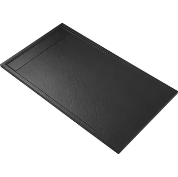 Sprchová vanička CERANO - Sprchová vanička obdelníková Lugo - SMC/minerální kompozit - černá matná - 120x90x3 cm