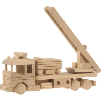 Dřevěná hračka Dřevěné autíčko – hasiči