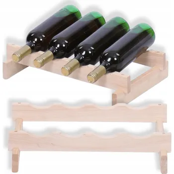 Stojan na víno Stojan na víno modulární regál na lahve 1x4 lahve ÚZKÝ ECO BEZ NÁŘADÍ