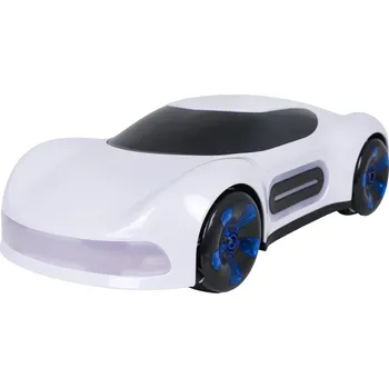 autíčko Ramiz Kouřem řízené vozidlo s dálkovým ovládáním a hodinkami bílé barvy