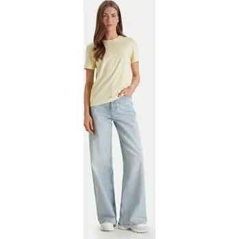 Pánská móda Calvin Klein Jeans T-Shirt Monogram LV047B224G Žlutá Regular Fit XL