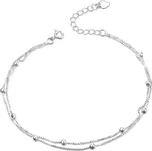 Olivie Stříbrný řetízek na nohu 23 až 27 cm 5588