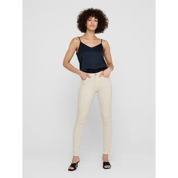 Dámská móda ONLY Jeansy 15218655 Écru Skinny Fit M_30