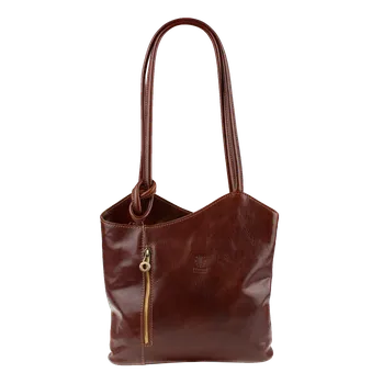 Kabelka NovaKabelka.cz Kožená italská kabelka Clarise Nuova Marrone