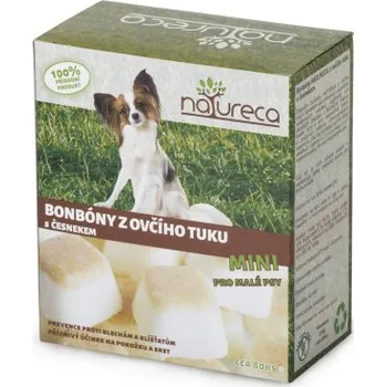 Krmivo pro psa NATURECA - Bonbóny z ovčího tuku s česnekem Mini 250 gr Natureca NAT102