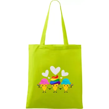 LGBT zmrzliny - Taška bavlněná - 42 x 38 cm ( Limetková )
