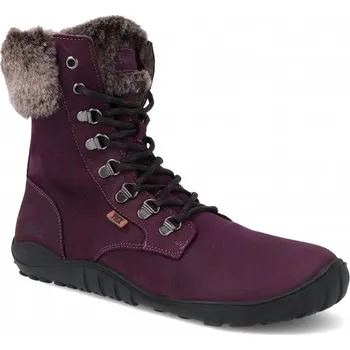 Dámská obuv Barefoot dámské zimní boty Koel - Levi Tex Lambswool fialové Velikost: 37