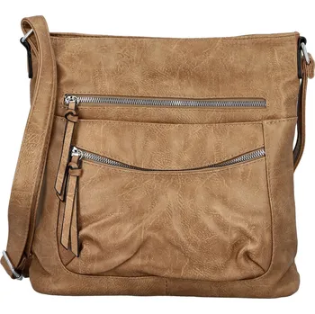 Kabelka Trendy dámská koženková crossbody kabelka Tizia, khaki