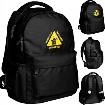 Školní batoh Vícekomorový Školní batoh Kačer Donald a přátelé BeUniq černý 21 l