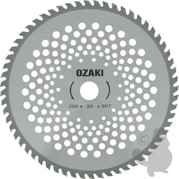 Nůž křovinořezu 60 zubý 255/25,4 tvrdokov