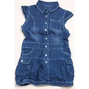 Dívčí šaty šaty dívčí riflové, Pidilidi, PD705, modrá - 98/104 | 3/4let