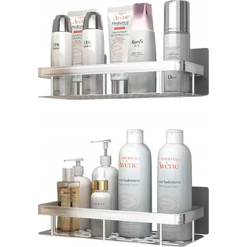 Koupelnový nábytek 2 KS ZÁVĚSNÁ ROHOVÁ POLICE DO KOUPELNY POD SPRCHU LOFT