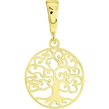 Přívěsek Zlatý přívěšek ze žlutého zlata strom života ZZ1113F + dárek zdarma