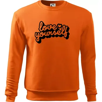 Pánská mikina Love Yourself - Mikina Essential pánská - S ( Oranžová )