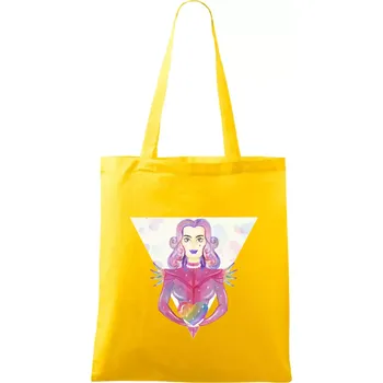 Pride múza - Taška bavlněná - 42 x 38 cm ( Žlutá )