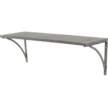 police Kovová police Skandi.pl 60 x 20 cm, odstíny šedé