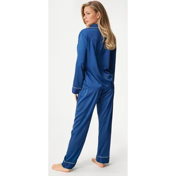 Dámské pyžamo Saténové pyžamo Satine dlouhé