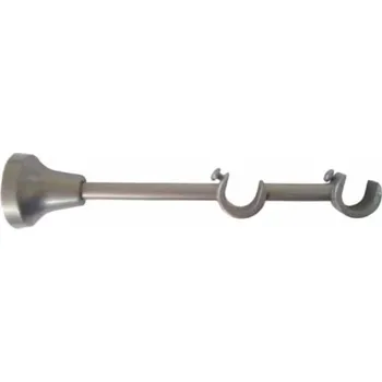 Garnýž URBÁNEK Garnýže - držák pr.16 mm otevřený duo - Stříbrná matná