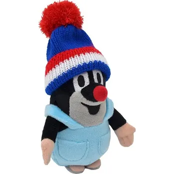 plyšák Krtek 14cm v kalhotkách, kulich modrá trikolora