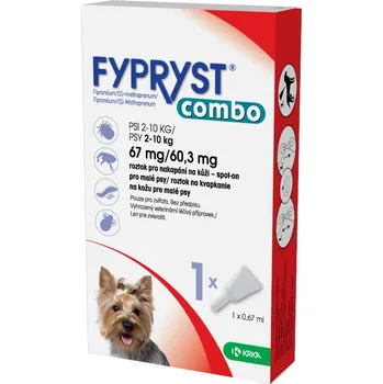 Antiparazitikum pro psa Krka Fypryst Combo Spot on Dog S 2-10kg 1x0,67ml