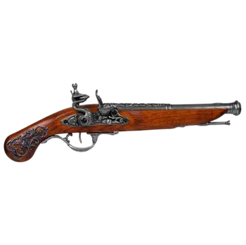 Replika zbraně Anglická křesadlová pistole 18.století (šedá)