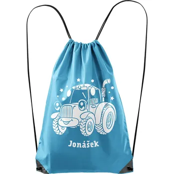 Vak Traktor se jménem - polyester Barva: Tyrkysová