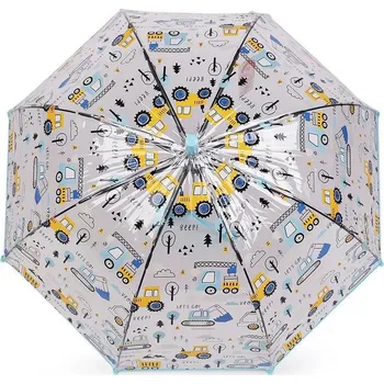 Deštník Stoklasa Chlapecký průhledný vystřelovací deštník auta Modrá pomněnková
