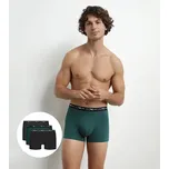 Pánské boxerky 3 ks DIM COTTON STRETCH BOXER 3x - DIM - tmavě