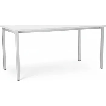 Jídelní stůl Univerzální stůl s kovovou podnoží 160 x 80 cm, bílá