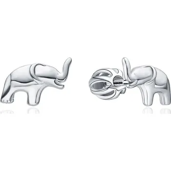 Náušnice MOISS stříbrné náušnice SLON