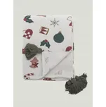 Přehoz Yule Throw, Nature, recyklovaná bavlna Bloomingville