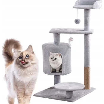 Drapak nízké, pelíšek, škrabací sloupek DAZAPETS 61 - 100 cm