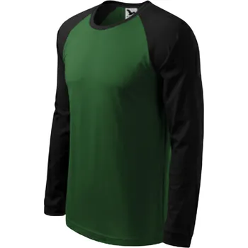 PÁNSKÉ TRIČKO zelené Malfini Street LS (Pánské tričko dlouhý rukáv)