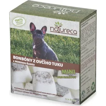 Krmivo pro psa NATURECA - Bonbóny z ovčího tuku s mořskou řasou Mini 250 gr Natureca NAT106