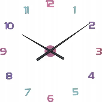 Hodiny BAREVNÉ NALEPovací HODINY NA ZEĎ JVD HT466.1 90 cm