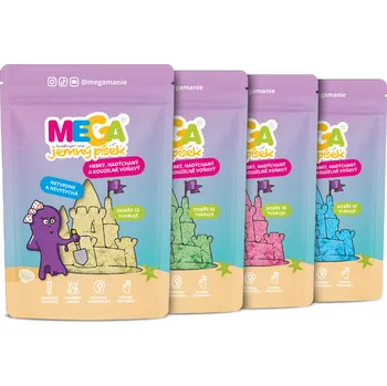 Hračka na písek Megapísek MEGAjemný písek 4 ks, 360g