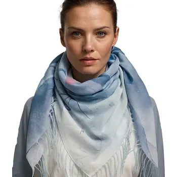 Šátek Agrafka šátek s květinami – polyester