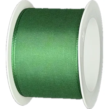Stuha Stuha taftová COLORINO tmavě zelená 40mm x 2m (12,- Kč/m) (Stuha taftová, jednobarevná, tmavě zelená, oboulící)