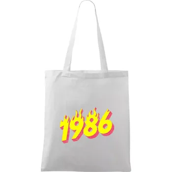 Narozeniny v ohni 1986 - Taška bavlněná - 42 x 38 cm ( Bílá )