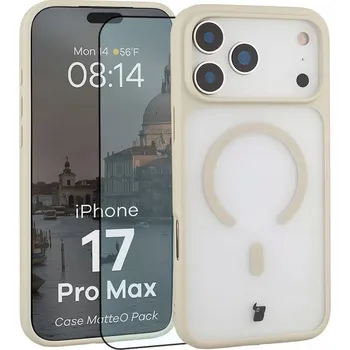 Pouzdro na mobilní telefon Zadní Kryt Bizon pro Apple iPhone 17 Pro Max béžová
