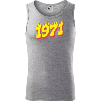 Narozeniny v ohni 1971 - Tílko pánské Core - M ( Tmavě šedý melír )