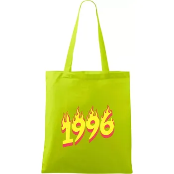 Narozeniny v ohni 1996 - Taška bavlněná - 42 x 38 cm ( Limetková )